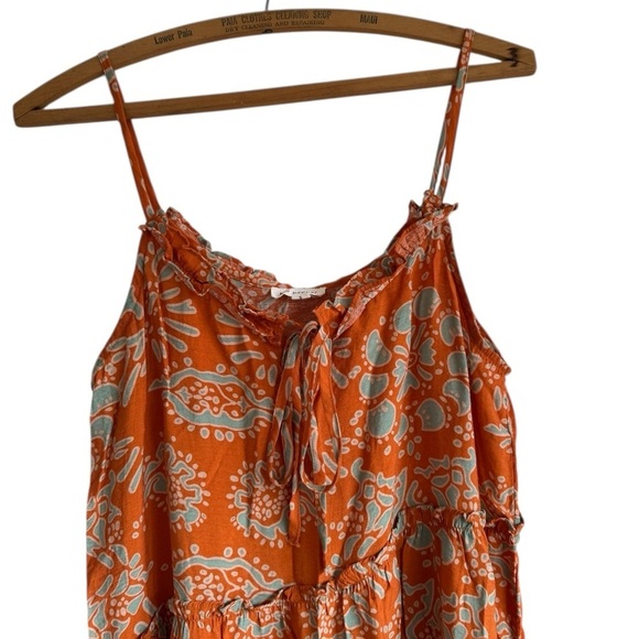 Earth Toned Lightweight Halter Flowy Dress By Blu Pepper Size Small - Picture 3 of 10